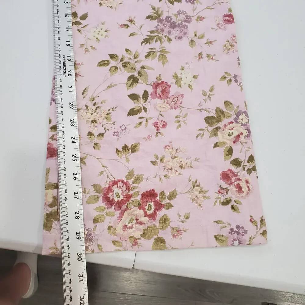Reformation Jumpsuit Overall Small Pink Floral Wide Leg Garden Cottagecore Linen
